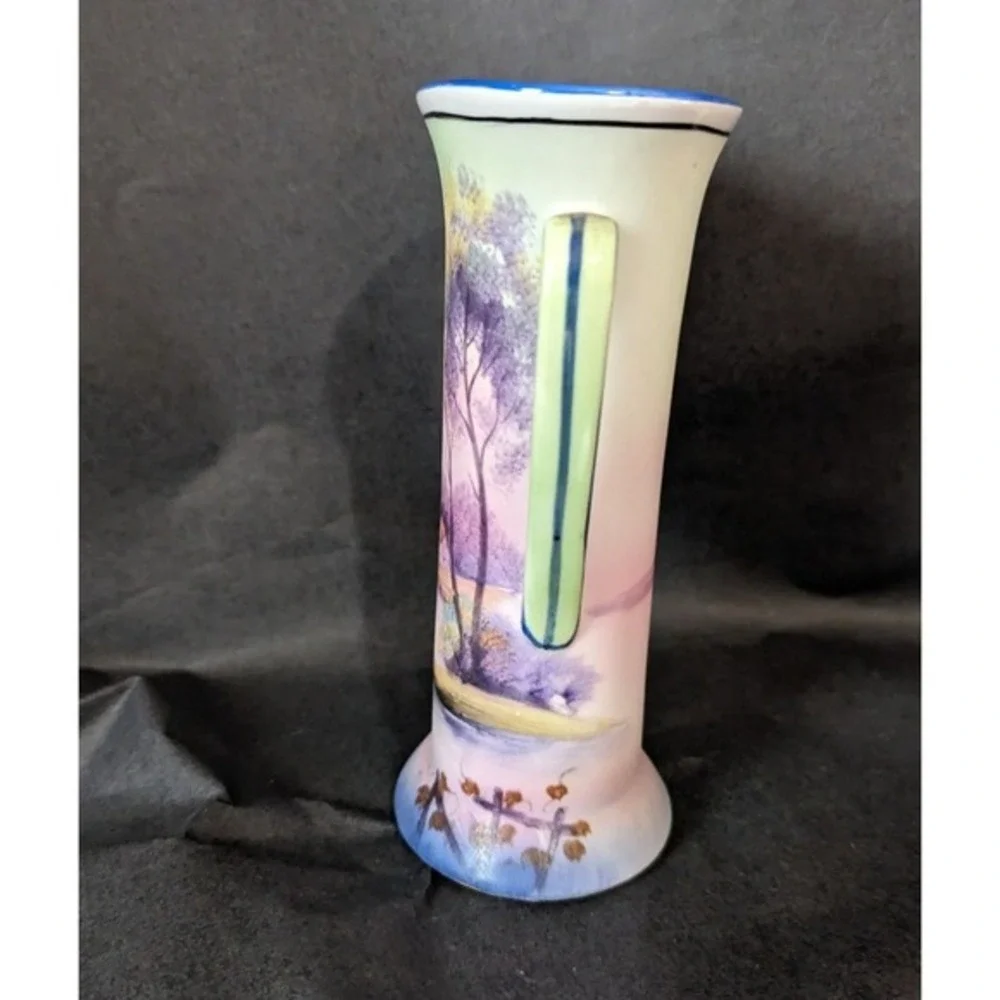 Vintage Noritake‎ Scenic Vase 8
